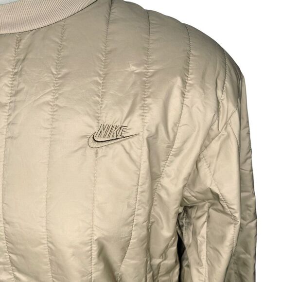 Nike Therma-FIT Tech Pack Winterized Pullover Crew sz M * Neutral Khaki Beige - Picture 5 of 7